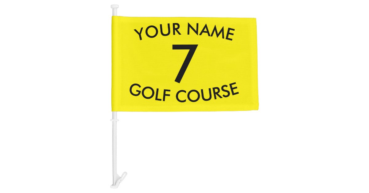 Custom Golf Flag Zazzle