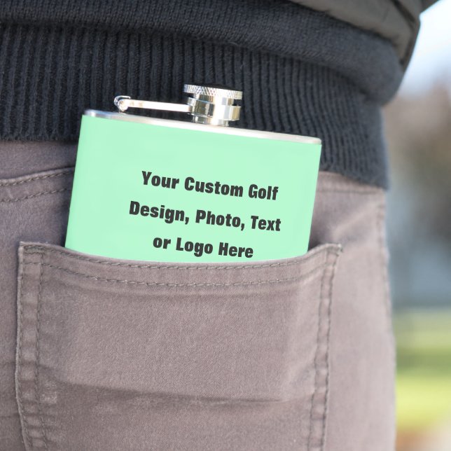 Custom Golf Flask - Personalized Golfer Gift Idea (In Situ)