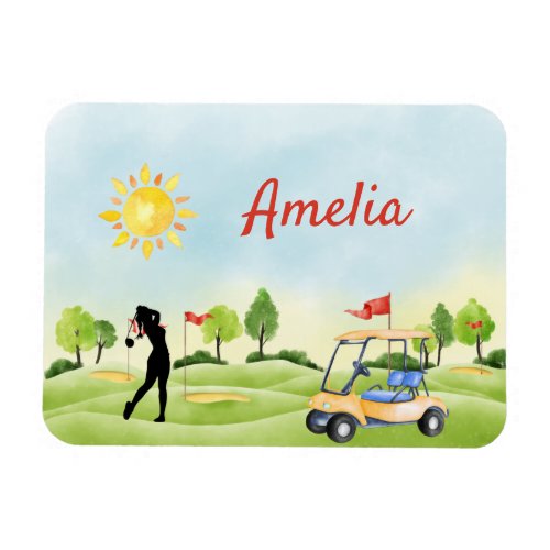 Custom Golf Flexible Photo Magnet