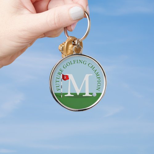 Custom Golf Future Golfing Champion Keychain