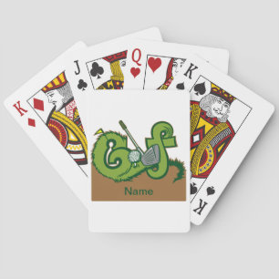 Custom Golf Graphic Poker Cards