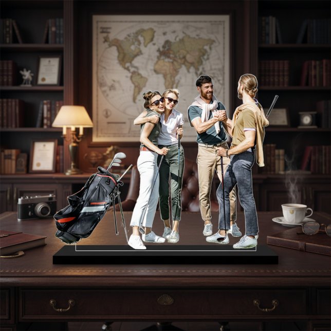 Custom Golf Group Acrylic Sculpture (Custom Golf Group Acrylic Sculpture)