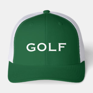 Custom golf hats. Caps with open mesh back 