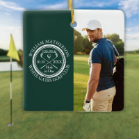Custom Golf Hole in One Photo Golfer Emerald