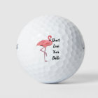Custom Golf Humor Pink Flamingo