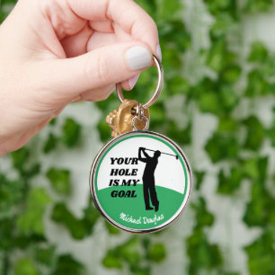 Custom Golf Keychain -Funny Personalized Golf Gift