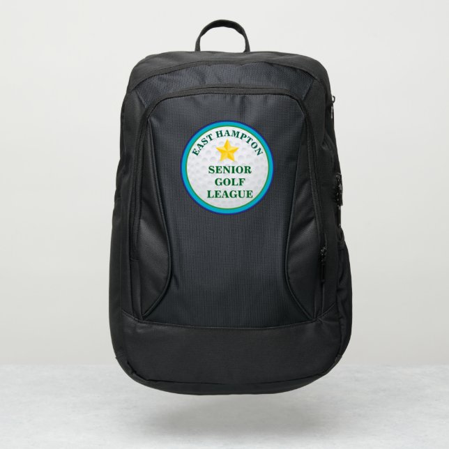 Custom Golf League Patch Backpack (Front)