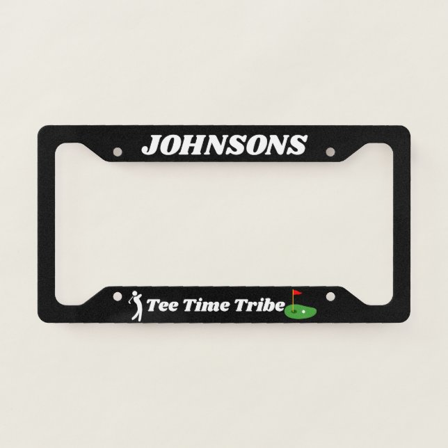 Custom Golf License Plate Frame - Personalized Tee (Front)
