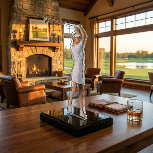 Custom Golf Photo Acrylic Sculpture