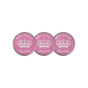 Custom Golf Queen Pink Crown Ball Marker