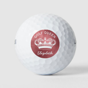 Custom Golf Queen Rose Gold Crown Golf Balls