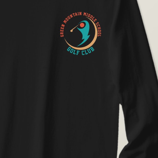 Custom Golf School Club League Name Number T-Shirt (Creator Uploaded)