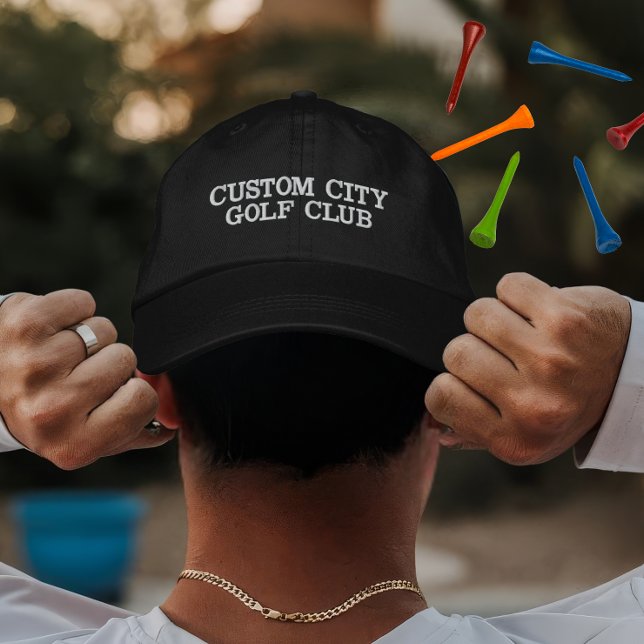 Custom Golf Team Player Gift Embroidered Baseball Cap (Creator Uploaded)