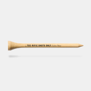 Custom golf tees, funny pun tees