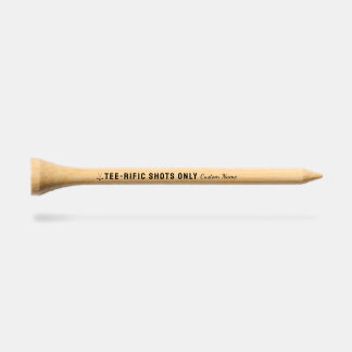 Custom golf tees, funny pun tees