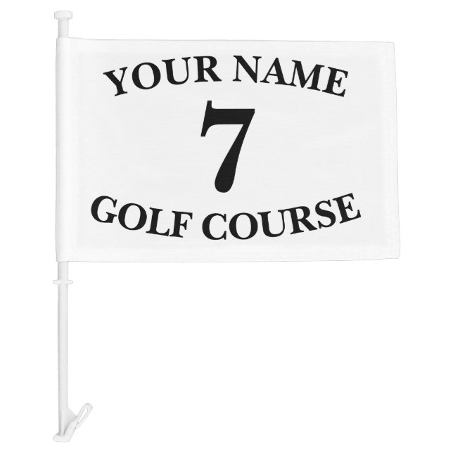 Custom Golf Themed Car Flag (Front)