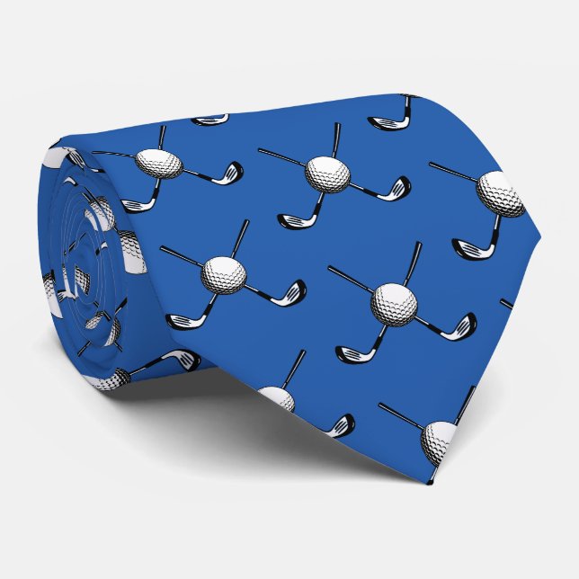 Custom Golf Tie - Personalized Clubhouse Style (Rolled)