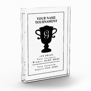 Custom golf tournament Transparents Acrylic Award