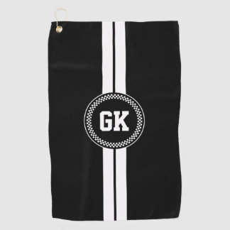 Custom Golf Towel Stripe Personalized Golfing Gift