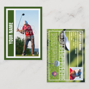 Custom Golf Trading Card - Forrest Green