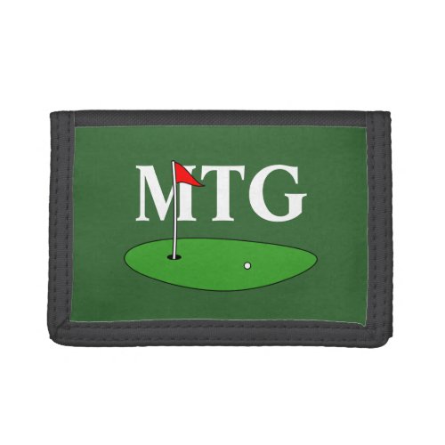 Custom golf wallet for money and ball marker coins