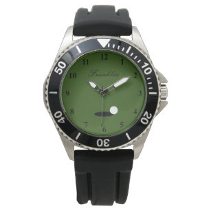Custom golf watch gift for golfer and golfing fan