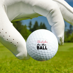 Custom Golfer Funny Mindset Monogrammed Golf Balls