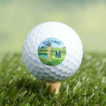 Custom Golfer Name 3-D Monogram    Golf Balls<br><div class="desc">A custom unique golf ball -- tastefully done -- ready to run the course -- scenic - golfer in action - and personalize with a custom two-tone monogram as well. This is a great gift for all gentlemen golf lovers -- fun / attractive / unique. If you have any design...</div>