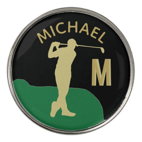 Custom Golfer Name Monogram    Golf Ball Marker