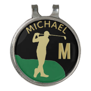 Custom Golfer Name Monogram Golf Hat Clip