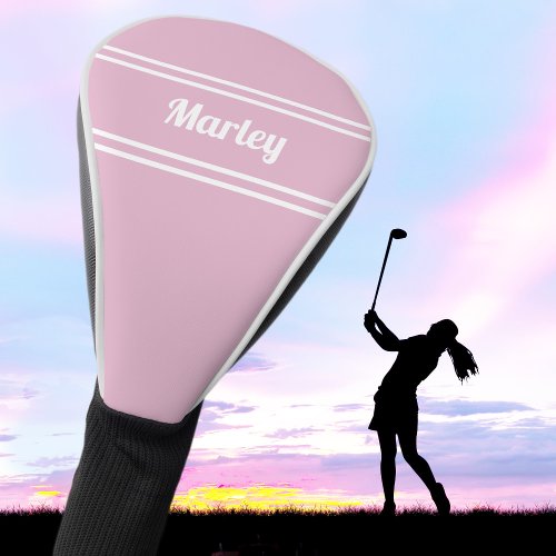Custom Golfer Pro Sports Classic Ladies Chic Pink Golf Head Cover