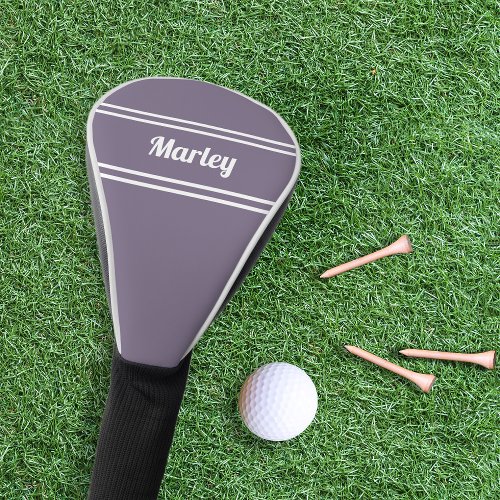 Custom Golfer Sports Classic Ladies Trendy Purple Golf Head Cover