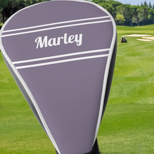 Custom Golfer Sports Classic Ladies Trendy Purple Golf Head Cover