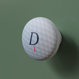 Custom Golfers Monogram Golf Ball Cabinet Knob