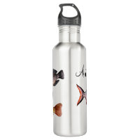 Gone Fishing Design Custom Stainless Steel Thermos