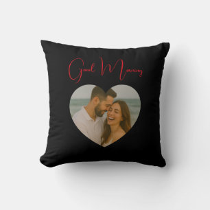 Custom Good Morning & Good Night Photo Pillow