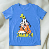 Custom Goofy Hand-on-Chin Playful Design Tri-Blend Shirt
