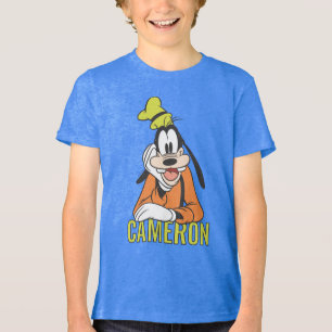 Custom Goofy Hand-on-Chin Playful Design Tri-Blend Shirt