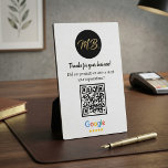 Custom Google Review QR Code Business Plaque<br><div class="desc">Boost your business reputation effortlessly with this Custom Google Review QR Code Business Plaque — a sleek and modern way to encourage customers to leave positive reviews! Printed using a premium dye-sublimation process, your design is infused directly onto a durable hardboard panel, creating vivid colors and a glossy, UV-resistant finish...</div>