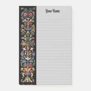 Custom Gothic Illuminated Vintage Art Lined Post-it Notes