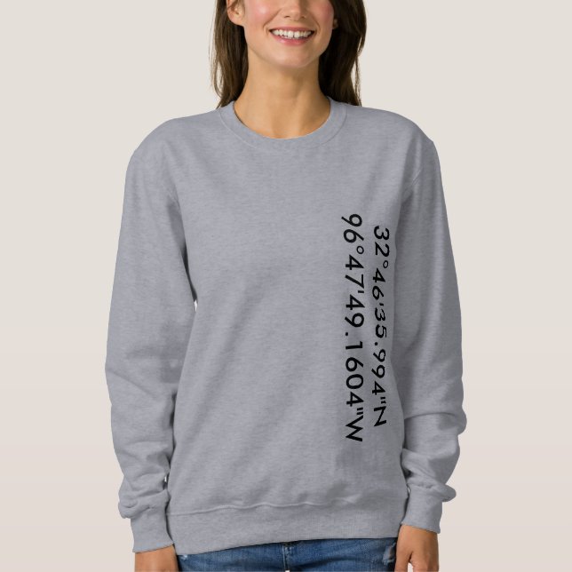 Custom GPS Sweatshirt (Front)