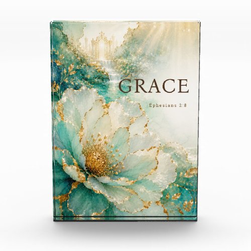 Custom Grace Ephesians 2 8 Acrylic Photo Block
