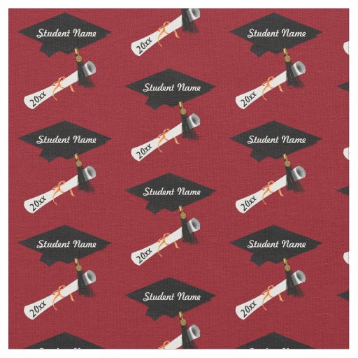 Custom Grad Cap and Diploma Fabric