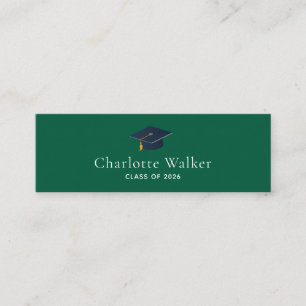 Custom Grad Hat Social Media & Handle Calling Card