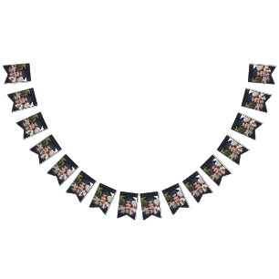 Custom Grad Photo, Name, Graduation Class, School Bunting Flags