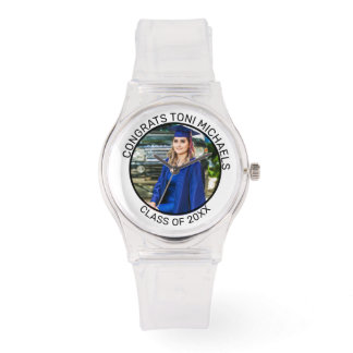 Custom Grad Photo Watch - Personalized Graduation