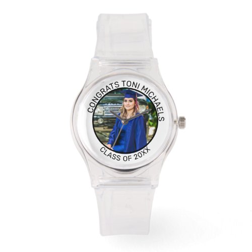 Custom Grad Photo Watch - Personalized Graduation