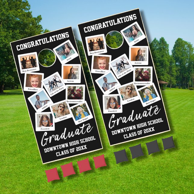 Custom Graduate Multi-Photo Cornhole Set (Creator Uploaded)