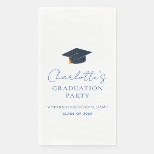 Custom Graduate Name Class Year School Theme Paper Guest Towels