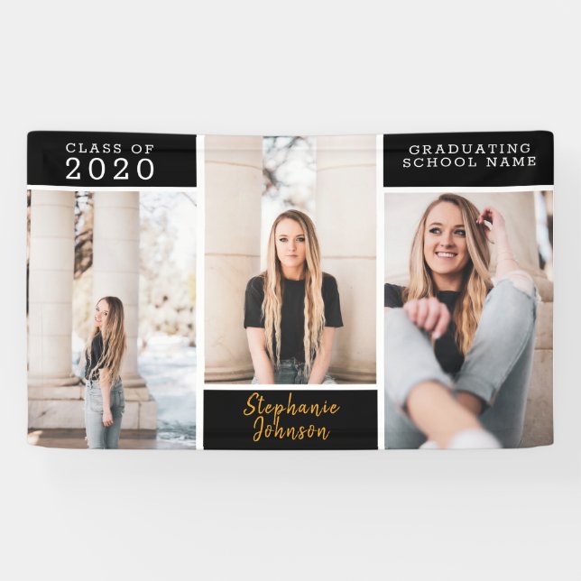 Custom Graduate Photo Celebration Banner (Horizontal)